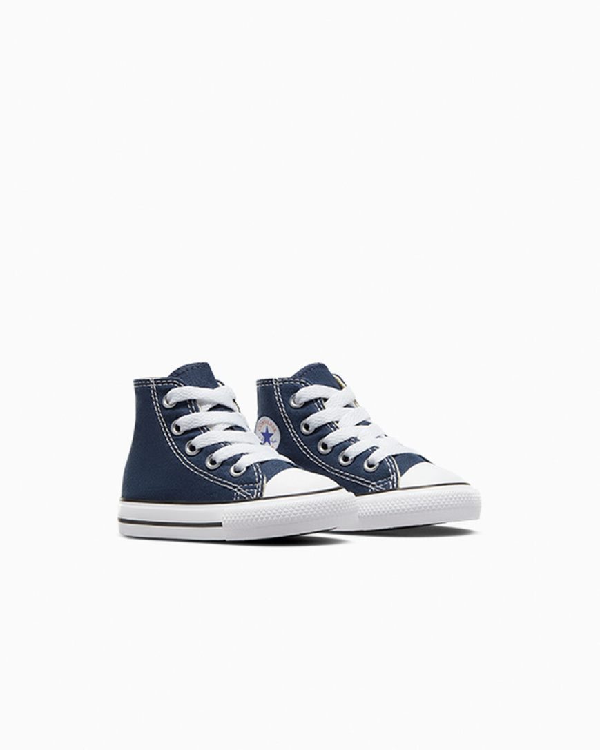 Tenis Converse Chuck Taylor All Star Classicos Cano Alto Menina Azul Marinho | PT A0085T9